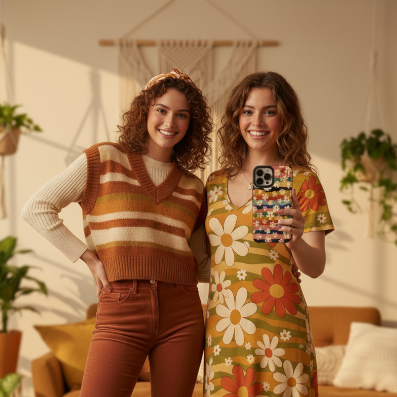 🌼 Coque Retro Bloom
