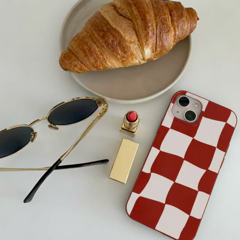 Coque Red Checker